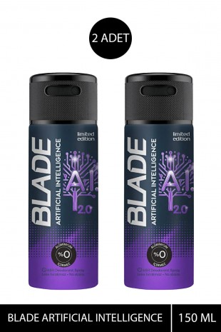 2 Adet Blade Artificial Intelligence 2.0 Deodorant 150mL 2 Adet Blade Artificial Intelligence 2.0 Deodorant 150mL