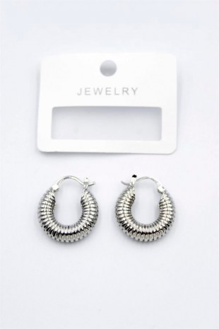 Halka Küpe - Gümüş Halka Küpe - Gümüş