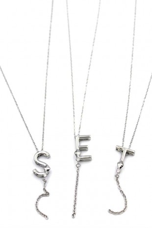 Uzak Şehir Harf Kolye - Gümüş Uzak Şehir Harf Kolye - Gümüş