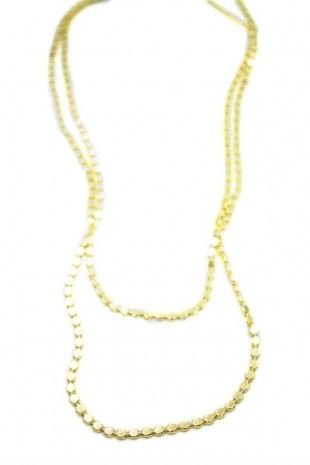 Ezme Zincir Kolye - 90cm - Altın Ezme Zincir Kolye - 90cm - Altın