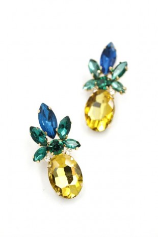 Ananas Küpe - Altın Ananas Küpe - Altın