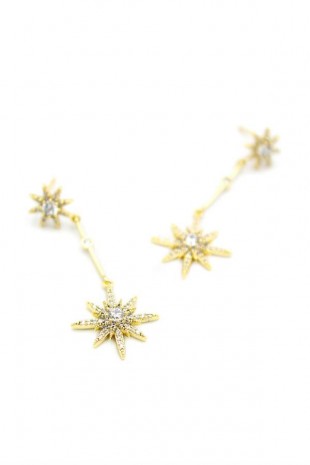 Kutup Yıldızı Küpe - 14K Altın Kutup Yıldızı Küpe - 14K Altın