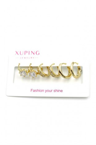 6'lı Xuping Küpe - Altın 6'lı Xuping Küpe - Altın