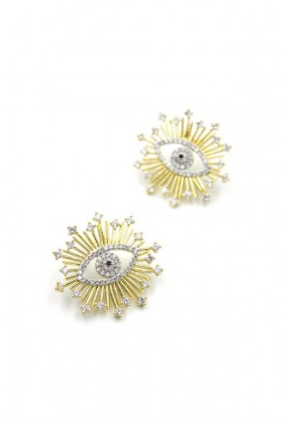 Göz Küpe - Altın Göz Küpe - Altın