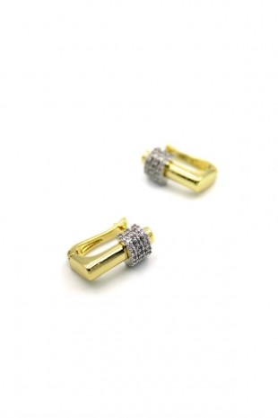 Taşlı Küpe - Altın Taşlı Küpe - Altın