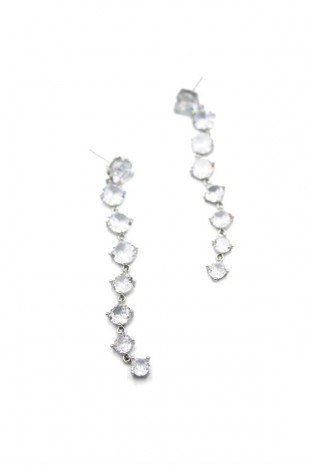 Zirkon Taşlı Küpe - Gümüş Zirkon Taşlı Küpe - Gümüş