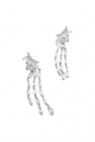 Zirkon Taşlı Küpe - Gümüş Zirkon Taşlı Küpe - Gümüş