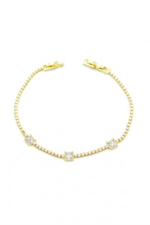Taşlı Bileklik - Altın Taşlı Bileklik - Altın
