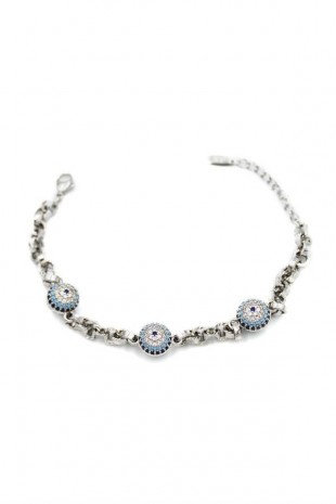 Nazarlı Xuping Vip Bileklik - Gümüş Nazarlı Xuping Vip Bileklik - Gümüş