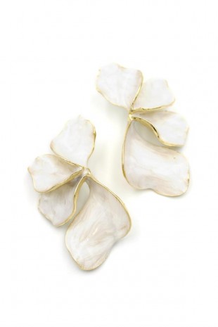 Çiçek Küpe - Krem Çiçek Küpe - Krem