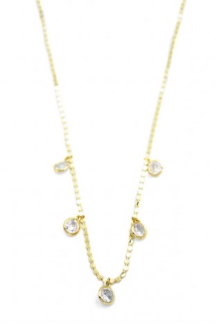 Ezme Zincir Charm Kolye - Altın Ezme Zincir Charm Kolye - Altın