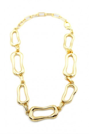 Metal Şekilli Kolye - Altın Metal Şekilli Kolye - Altın