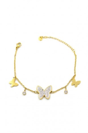 Kelebek Bileklik - Altın Kelebek Bileklik - Altın