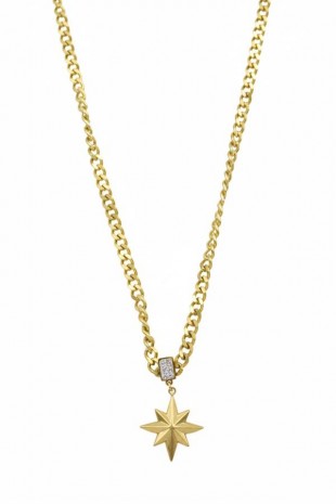 Kutup Yıldızı Zincir Kolye - Altın Kutup Yıldızı Zincir Kolye - Altın