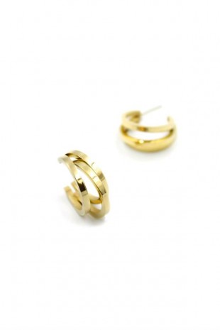 Üç Halkalı Küpe - Altın Üç Halkalı Küpe - Altın