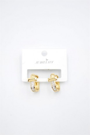 Taşlı Küpe - Altın Taşlı Küpe - Altın