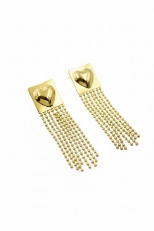 Kalp Küpe - Altın Kalp Küpe - Altın