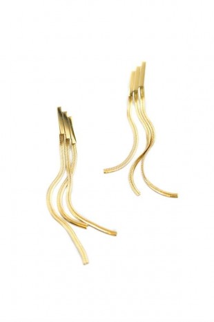 İtalyan Zincir Sallantılı Küpe - Altın İtalyan Zincir Sallantılı Küpe - Altın