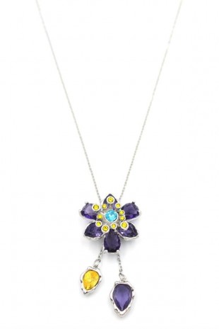 Swr Çiçek Kolye - Mor Swr Çiçek Kolye - Mor