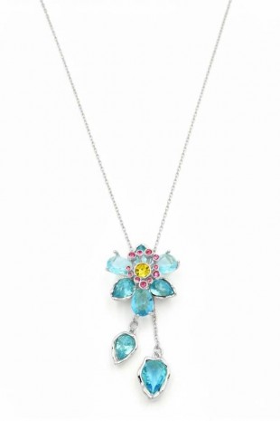 Swr Çiçek Kolye - Turkuaz Swr Çiçek Kolye - Turkuaz