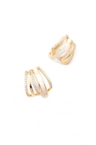 Taşlı Küpe - Rose Taşlı Küpe - Rose