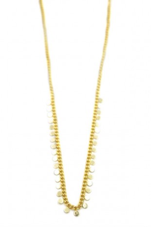 Pul Sallantılı Kolye - Altın Pul Sallantılı Kolye - Altın