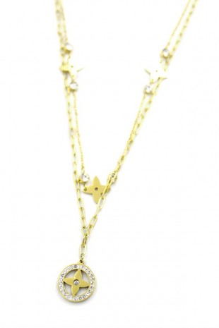 Vc Yonca Kolye - Altın Vc Yonca Kolye - Altın