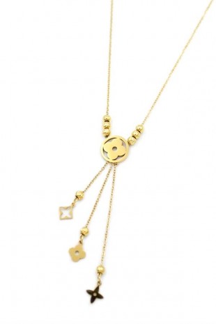 Vc Yonca Kolye - Altın Vc Yonca Kolye - Altın