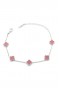 Gümüş VC Yonca Bileklik - Pembe Gümüş VC Yonca Bileklik - Pembe