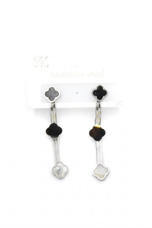 Sallantılı VC Yonca Küpe - Gümüş Sallantılı VC Yonca Küpe - Gümüş