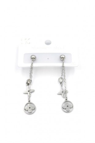 Sallantılı VC Yonca Küpe - Gümüş Sallantılı VC Yonca Küpe - Gümüş