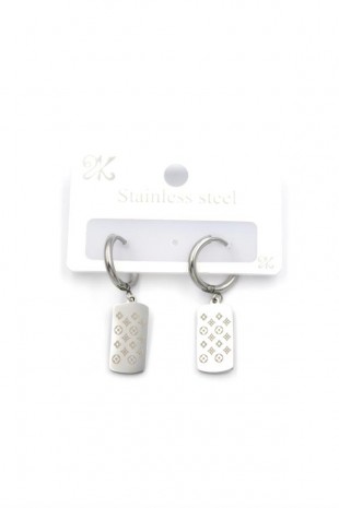 Sallantılı VC Yonca Küpe - Gümüş Sallantılı VC Yonca Küpe - Gümüş