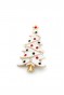 Yılbaşı Ağacı Broş - Beyaz