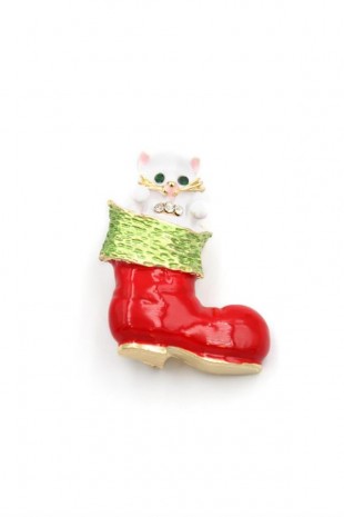 Çizme Broş - Kırmızı Çizme Broş - Kırmızı