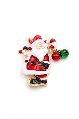 Noel Baba Broş - Kırmızı Noel Baba Broş - Kırmızı