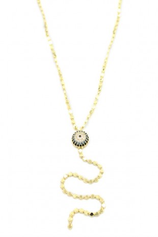 Ezme Nazar Kolye - Altın Ezme Nazar Kolye - Altın