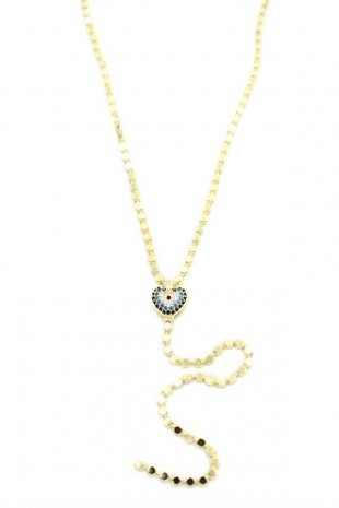 Ezme Kalp Kolye - Altın Ezme Kalp Kolye - Altın