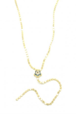 Ezme Yıldız Kolye - Altın Ezme Yıldız Kolye - Altın