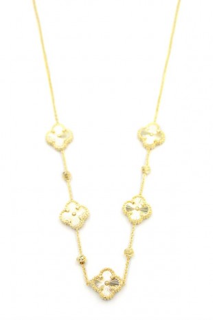 Vc Yonca Kolye - Altın Vc Yonca Kolye - Altın