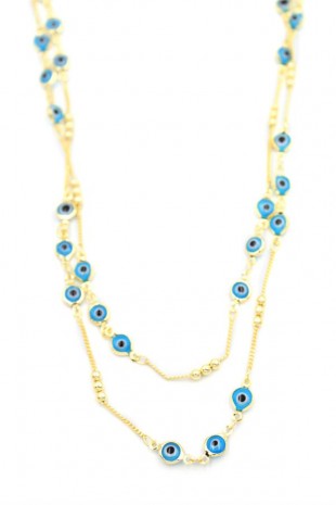 Nazar Kolye - 90 cm - Mavi Nazar Kolye - 90 cm - Mavi