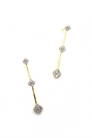 Vc Yonca Küpe - Altın