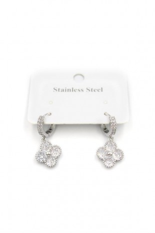 Vc Yonca Küpe - Gümüş