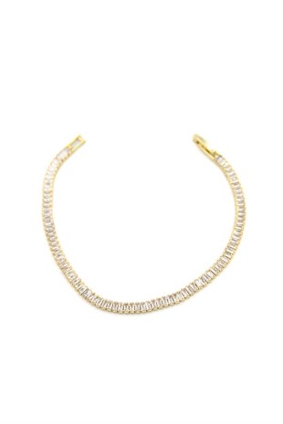 Baget Taşlı Bileklik - Altın