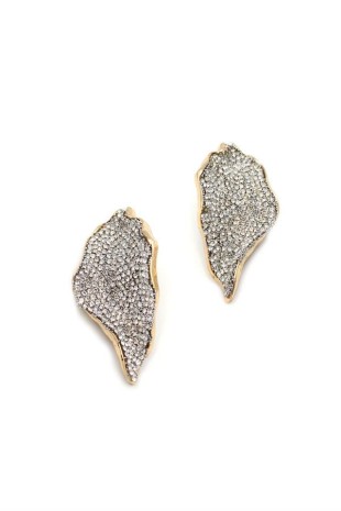 Taşlı Küpe - Beyaz