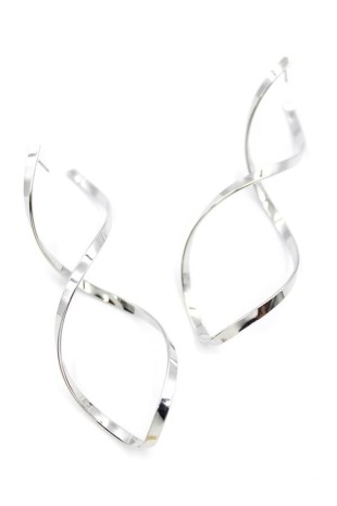 Dalgalı Küpe - Gümüş Dalgalı Küpe - Gümüş