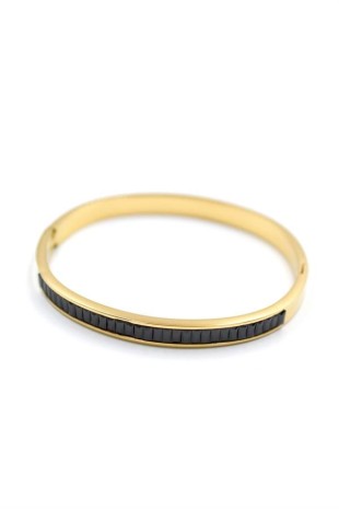 Baget Taşlı Bilezik - Siyah Baget Taşlı Bilezik - Siyah