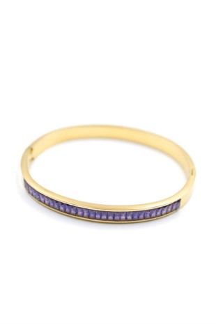 Baget Taşlı Bilezik - Mor Baget Taşlı Bilezik - Mor