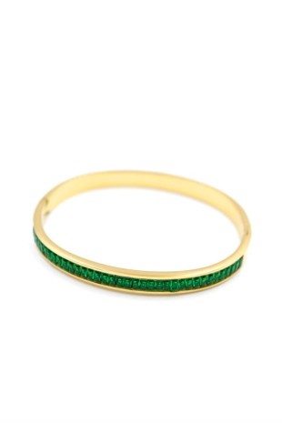 Baget Taşlı Bilezik - Yeşil Baget Taşlı Bilezik - Yeşil