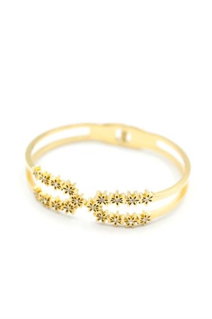 Çiçek Bilezik - Altın Çiçek Bilezik - Altın