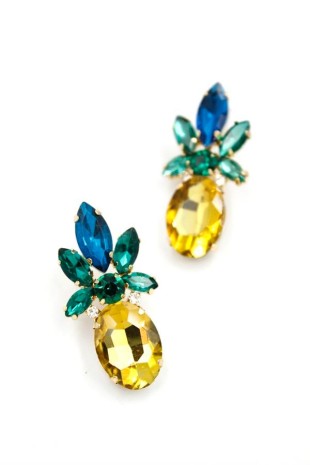 Ananas Küpe - Altın Ananas Küpe - Altın